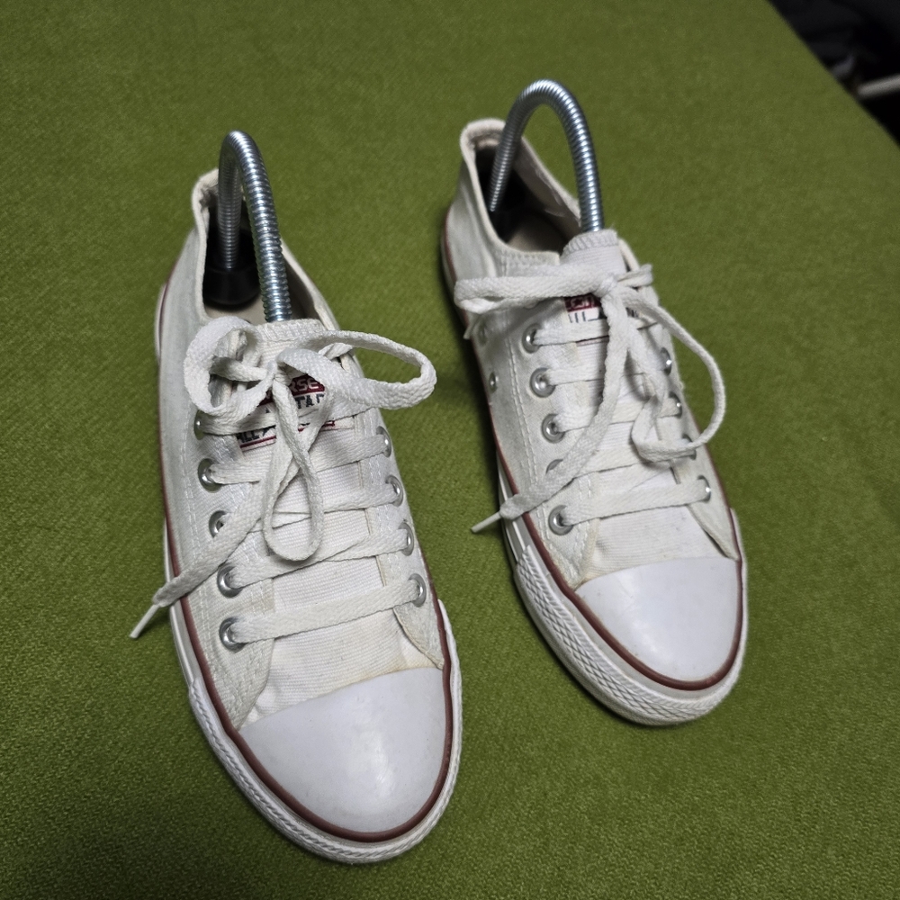 Converse White Canvas Sneakers